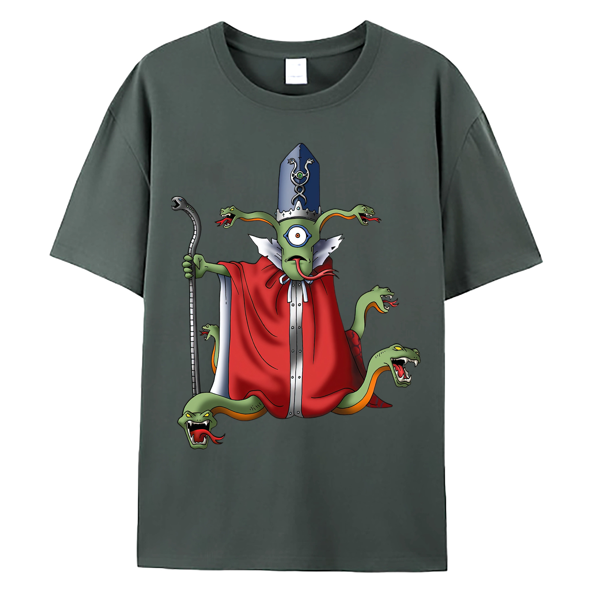 （画像用） ドラゴンクエスト Doragon Kuesuto Dragon Quest 綿100％ メンズ半袖Tシャツ｜肌触りやわらか＆通気性